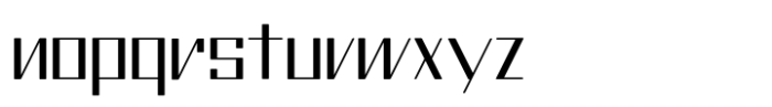 Pace Thin Font LOWERCASE