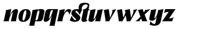 Pacho Black Italic Font LOWERCASE