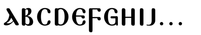 Pachomius Regular Font UPPERCASE