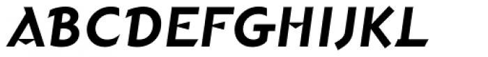 Pacific Clipper SG DemiBold Oblique Font UPPERCASE