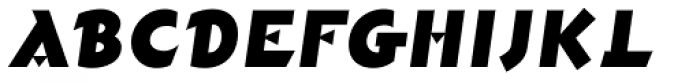 Pacific Clipper SG ExtraBold Oblique Font UPPERCASE