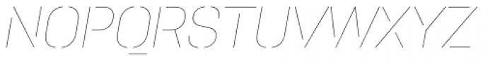 Pacifista Thin Italic Font UPPERCASE