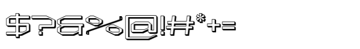 Pafista Extrude Font OTHER CHARS