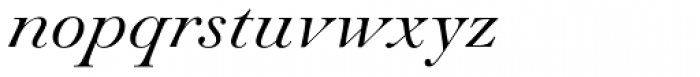 Paganini Light Italic Font LOWERCASE
