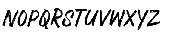 Page Maker Brush Font UPPERCASE