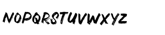 Page Maker Brush Font LOWERCASE
