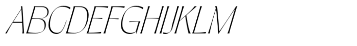 Pahin Display Extralight Italic Font UPPERCASE