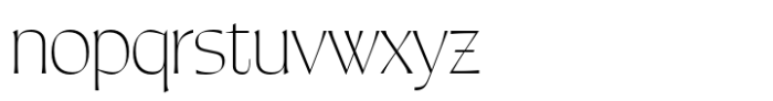 Pahin Display Extralight Font LOWERCASE
