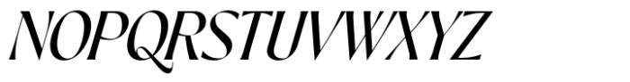 Pahin Display Medium Italic Font UPPERCASE