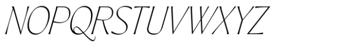 Pahin Headline Extralight Italic Font UPPERCASE