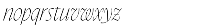 Pahin Headline Extralight Italic Font LOWERCASE