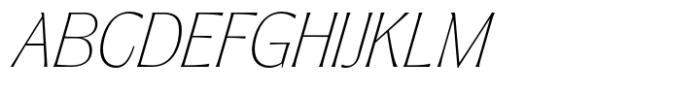 Pahin Text Extralight Italic Font UPPERCASE