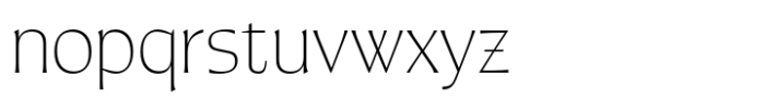 Pahin Text Extralight Font LOWERCASE