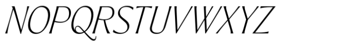 Pahin Text Light Italic Font UPPERCASE