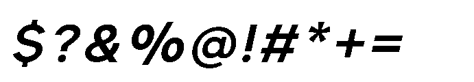 Painite Semibold Italic Font OTHER CHARS