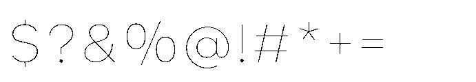 Painite Thin Font OTHER CHARS