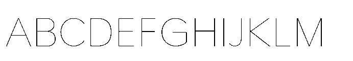 Painite Thin Font UPPERCASE