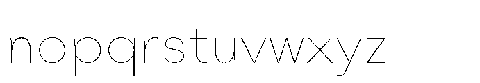 Painite Thin Font LOWERCASE