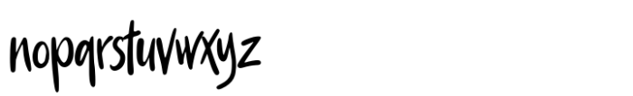 Paintoura Font LOWERCASE