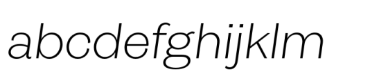 Pais Light Italic Font LOWERCASE