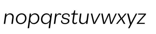 Pais Regular Italic Font LOWERCASE