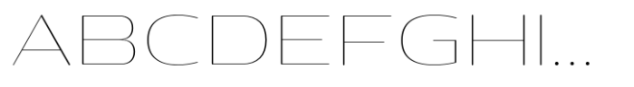Paisal RC Thin Font UPPERCASE
