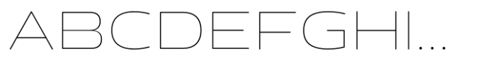Paisal Rounded Thin Font UPPERCASE