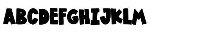 Pajamas Comic Font UPPERCASE