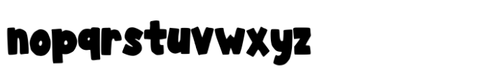 Pajamas Comic Font LOWERCASE