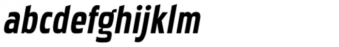 Pakenham Cond Bold Italic Font LOWERCASE