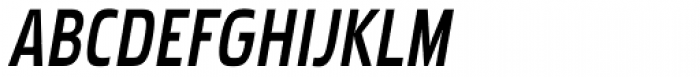Pakenham Cond SemiBold Italic Font UPPERCASE