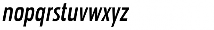Pakenham Cond SemiBold Italic Font LOWERCASE
