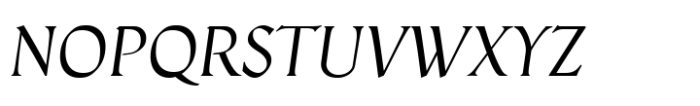 Palaestra Oblique Font UPPERCASE