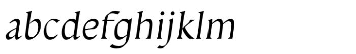 Palaestra Oblique Font LOWERCASE