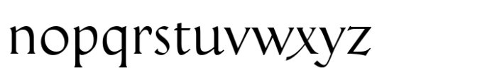 Palaestra Regular Font LOWERCASE