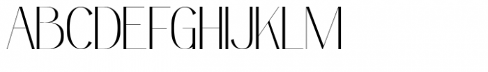 Palagio Thin Font UPPERCASE