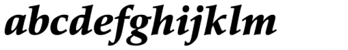 Palatino Black Italic Font LOWERCASE
