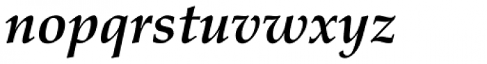Palatino Linotype Bold Italic Font LOWERCASE