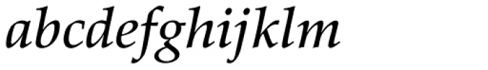 Palatino Pro Medium Italic Font LOWERCASE