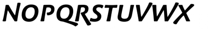 Palatino Sans Pro Informal Bold Italic Font UPPERCASE