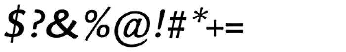 Palatino Sans Pro Informal Medium Italic Font OTHER CHARS