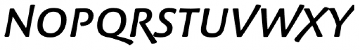 Palatino Sans Pro Informal Medium Italic Font UPPERCASE