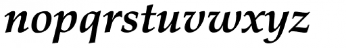 Palatino eText Bold Italic Font LOWERCASE