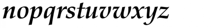 Palatino nova Pro Bold Italic Font LOWERCASE
