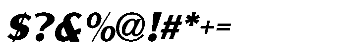 Pale Dry JNL Oblique Font OTHER CHARS