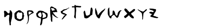 Paleo Script Font LOWERCASE
