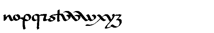 Paleografa Font LOWERCASE
