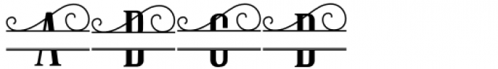 Palestine Script Family Monogram Version 6 Font LOWERCASE