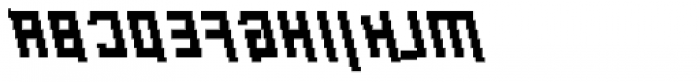 Palindrome Italic Mirror Font UPPERCASE