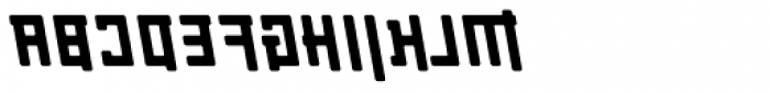 Palindrome Round Slant Mirror Font UPPERCASE